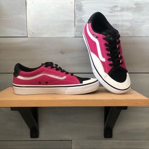 Vans TNT Advanced Magenta Black Skate Sneakers
